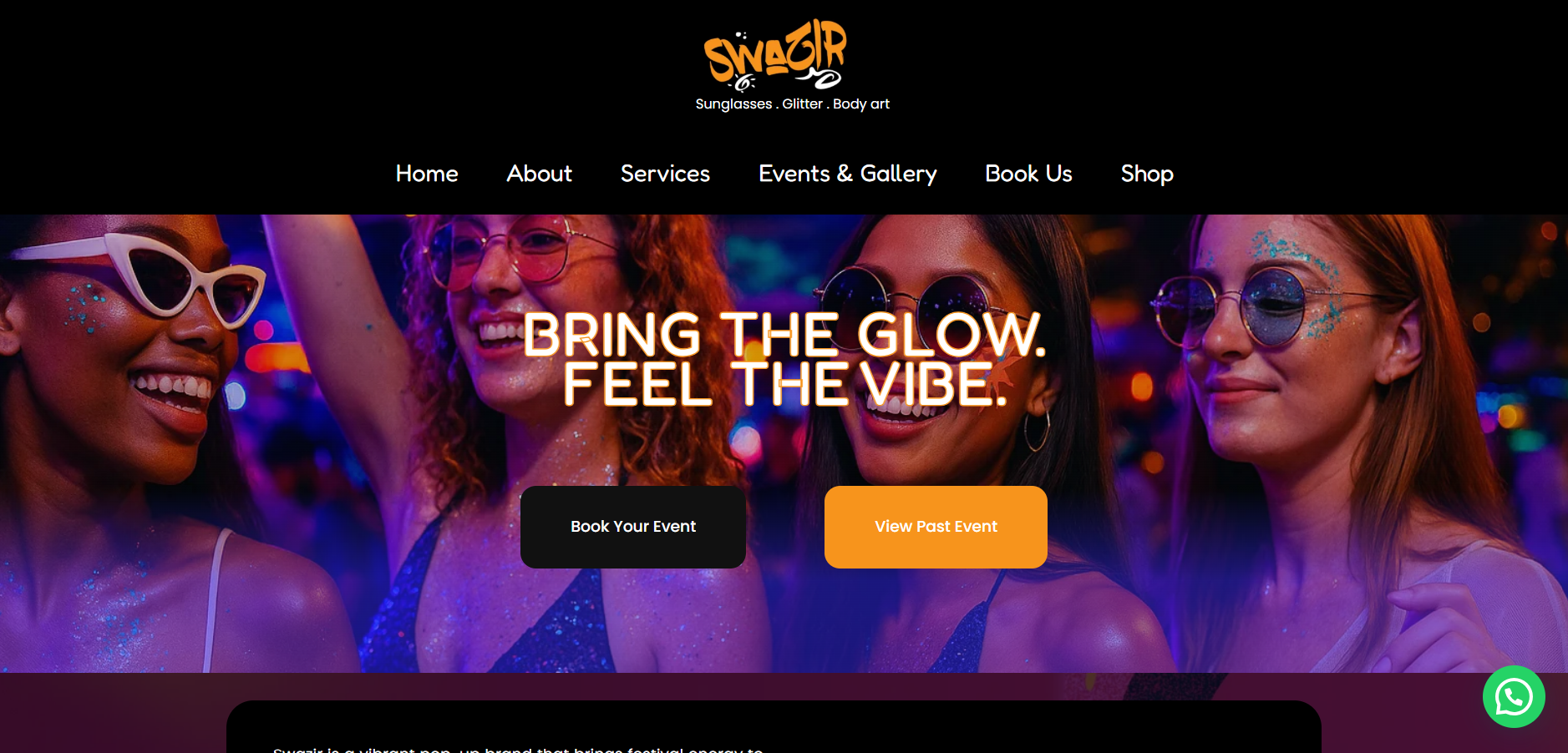 SWAZIR website screenshot
